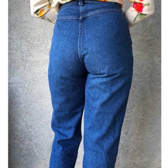 BRITANNIA VINTAGE Pleated Mom Jeans High Waist - Picture 2 of 12